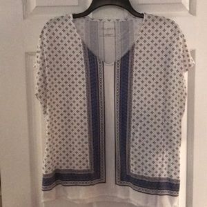 Talbots cap sleeve summer top